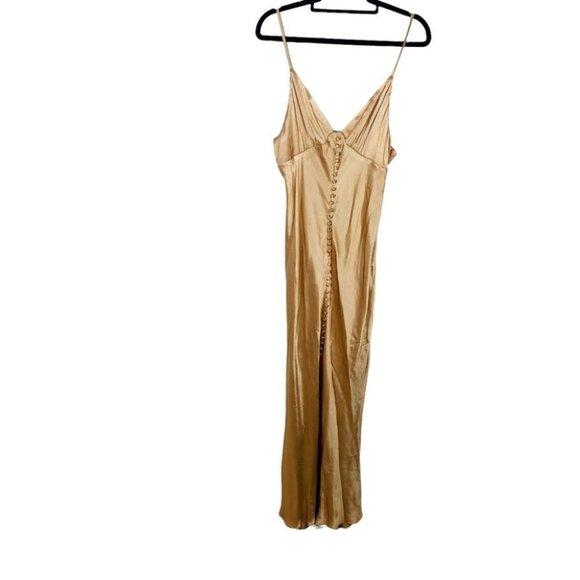 Shona Joy BNWT La Lune Bias Cut Slip Dress Women's Size 12 Desert Rose - Picture 8 of 11
